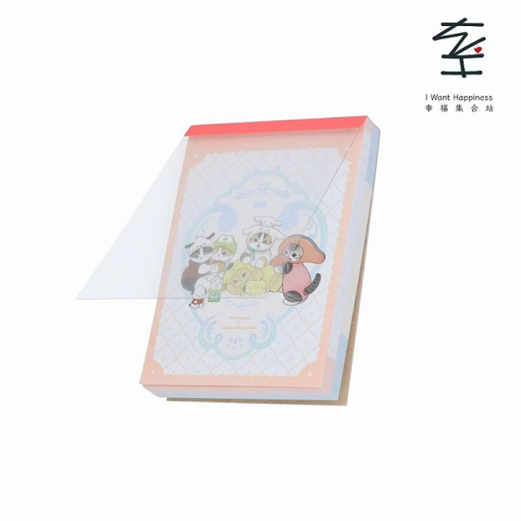 日本直送 - mofusand x Sanrio 角色 記事Memo Mini（粉紅）