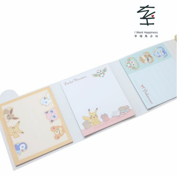 日本直送 - 寵物小精靈 比卡超 Patapata 記事本 (文具) - 平行進口