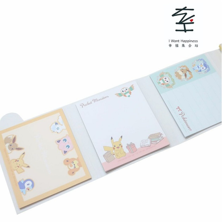 日本直送 - 寵物小精靈 比卡超 Patapata 記事本 (文具) - 平行進口
