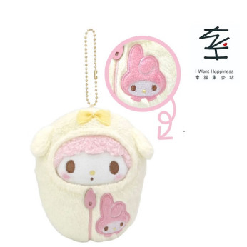 💢已售罄💢日本直送 - My Melody 寶寶睡袋吉祥物毛絨玩具掛飾 - 平行進口