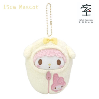 💢已售罄💢日本直送 - My Melody 寶寶睡袋吉祥物毛絨玩具掛飾 - 平行進口