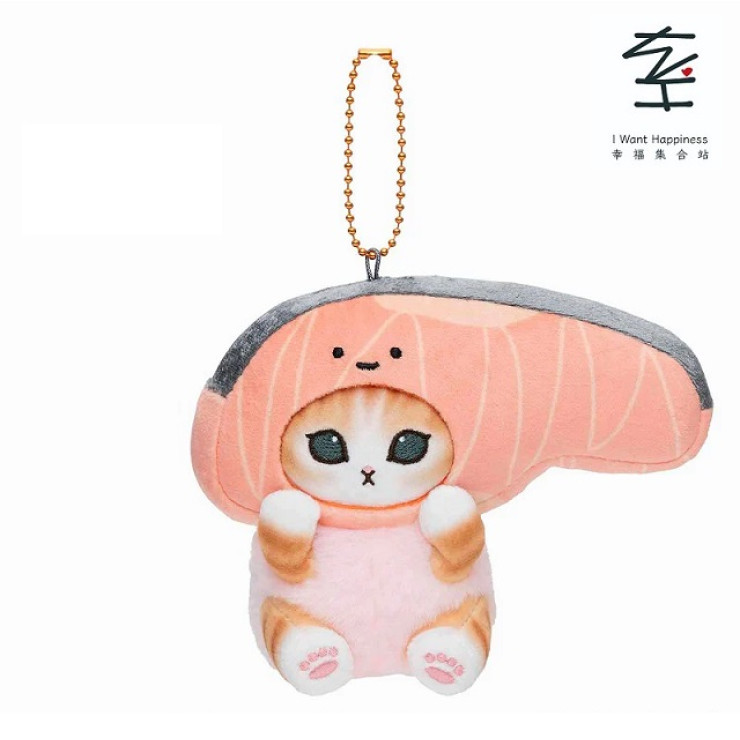 💢已售罄💢日本直送 - mofusand x Sanrio 角色 吉祥物 (三文魚切片) ~毛公仔 ~ 毛絨玩具 - 平行進口